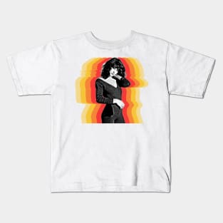 Kate Bush † Retro Aesthetic Fan Art Design Kids T-Shirt